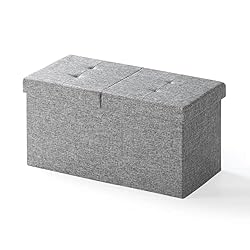 gray ottoman with storage