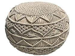 macrame ottoman