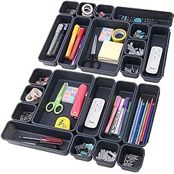 black junk drawer organizer