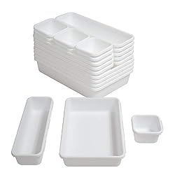 white organizing bins