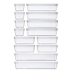 clear organizer bins for small drawers