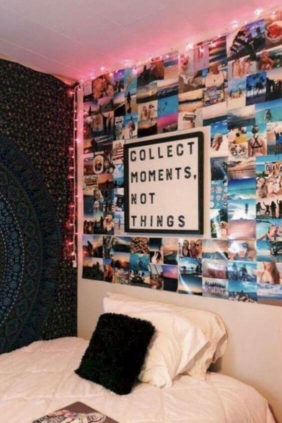aesthetic room with led lights