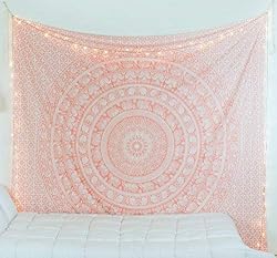pink mandala tapestry for bedroom