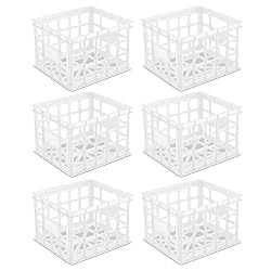 white storage crates for under bed
