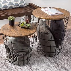 wire storage coffee table