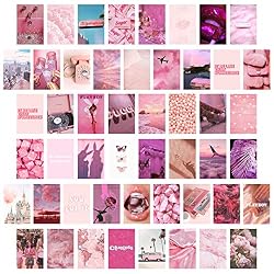 pink aesthetic wall collage