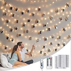 string lights and pictures
