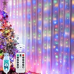 curtain string lights