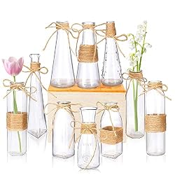 glass vase with rope
