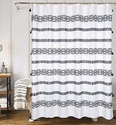 aztec print shower curtain