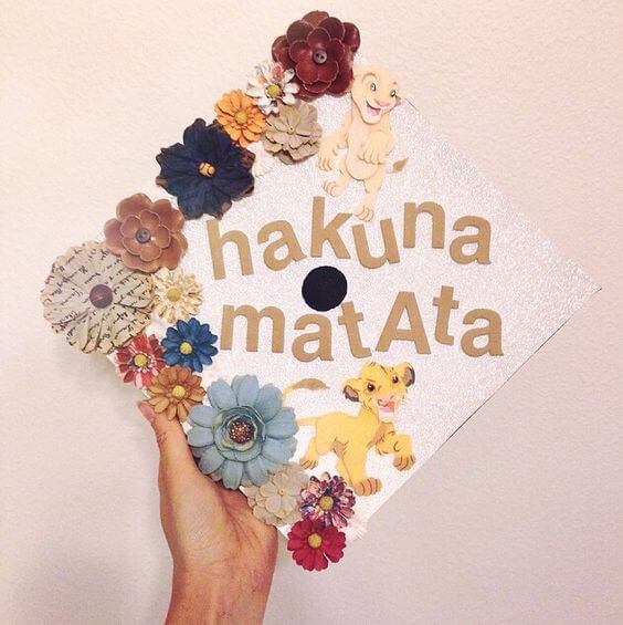 grad cap disney quote