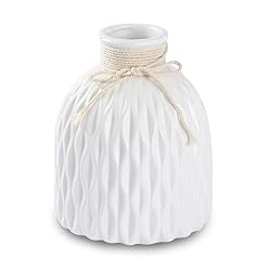 textured white vase small