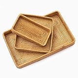 rattan vanity trays