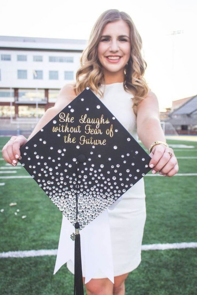 glitter graduation cap