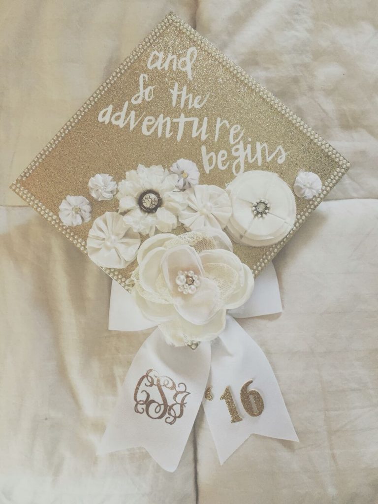 gold graduation cap 