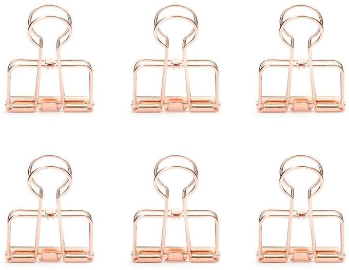 rose gold wire clips