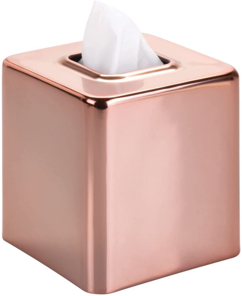 rose gold tissue box