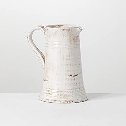 distressed ceramic vase pitcher