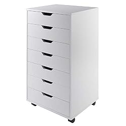 tall white storage drawers for dorm