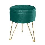 velvet ottoman stool