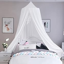 white canopy for bed