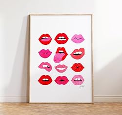 lips wall art
