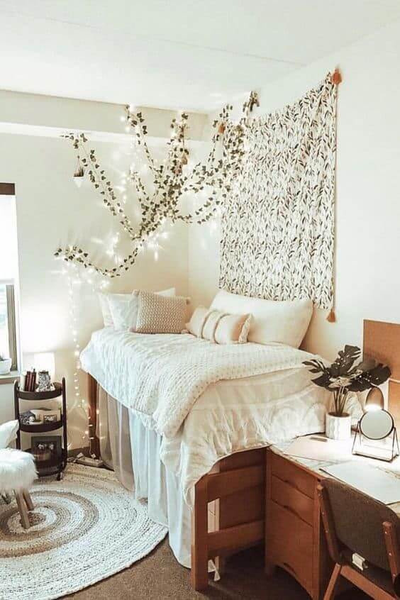 boho chic dorm room
