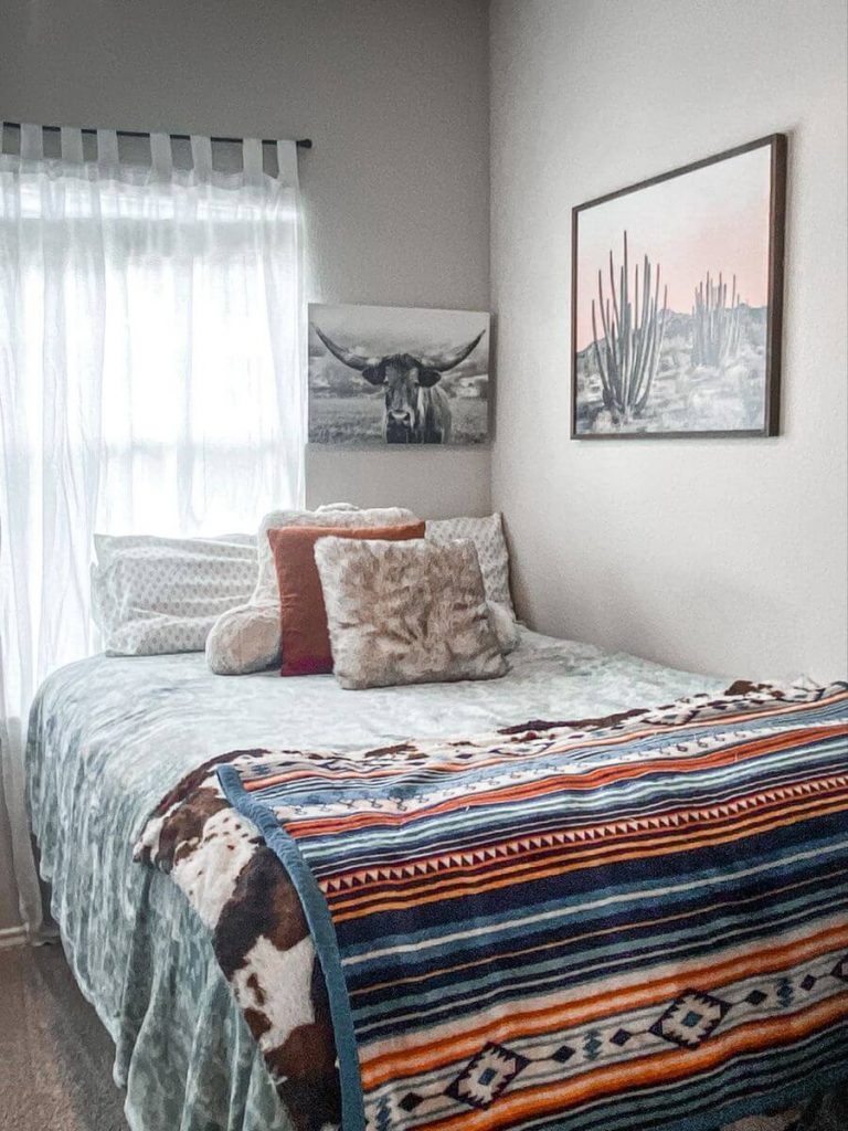 Boho western dorm room