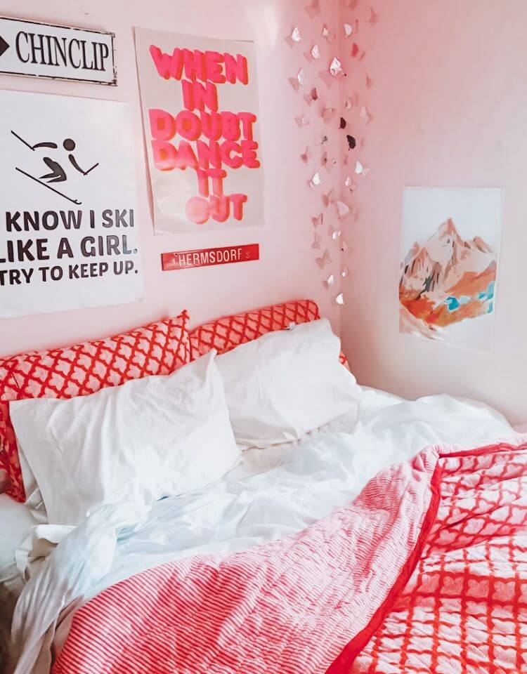 preppy dorm bedding