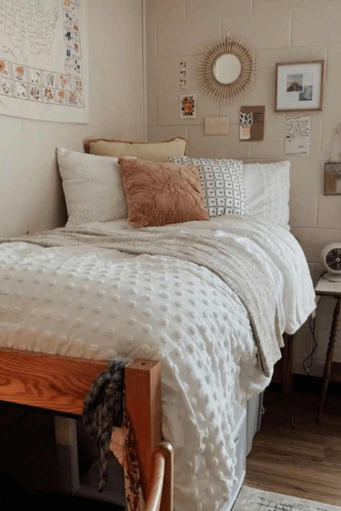 colorful boho dorm