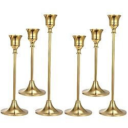 gold vintage candle holders