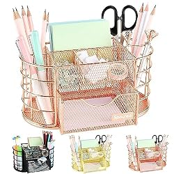 rose gold desk organizer