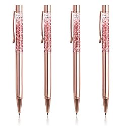 rose gold glitter pens