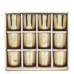 gold votive candle holder