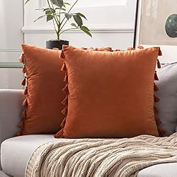 burnt orange pillows
