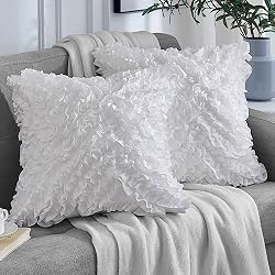 white decorative pillow