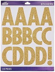gold letter stickers