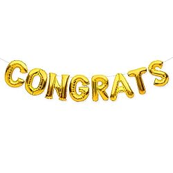 congrats balloon garland