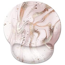 rose gold marble mousepad