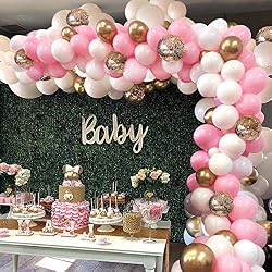 pink balloon arch