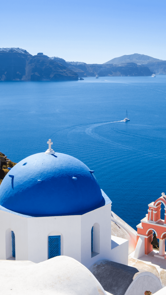 santorini wallpaper