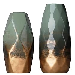 gold geometric vase