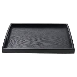 matte black square tray