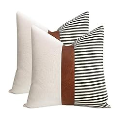 farmhouse stripe pillows
