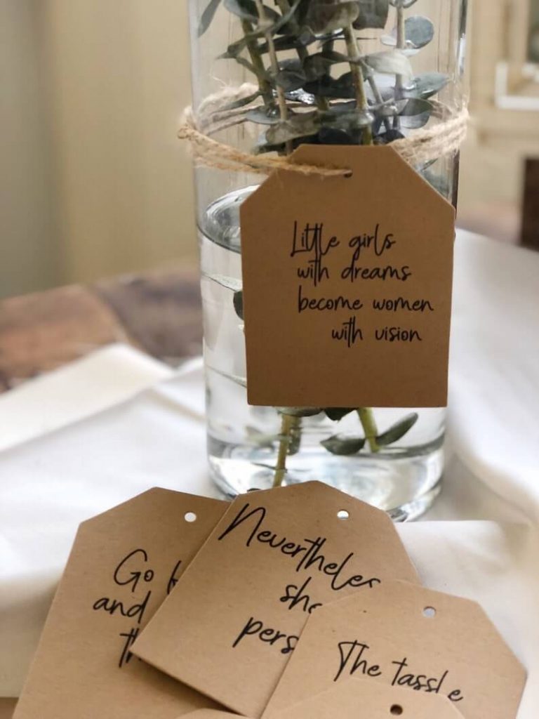 diy graduation centerpieces