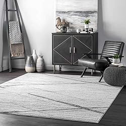 white bedside rug