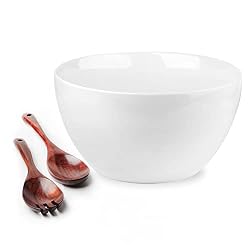 large white salad bowl