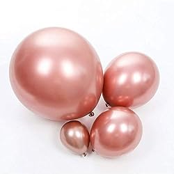 rose gold latex balloons