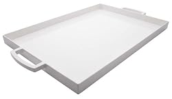 white rectangle serving platter