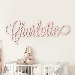 wooden name sign for wall